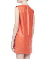 Thumbnail for your product : Catherine Deane Olina Leather Short Dress