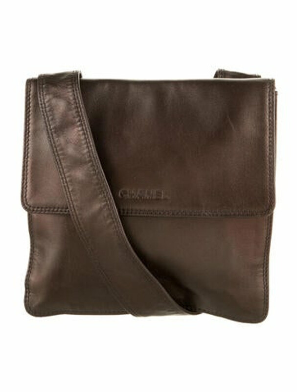 Chanel Vintage Metallic Messenger Bag Brown ShopStyle