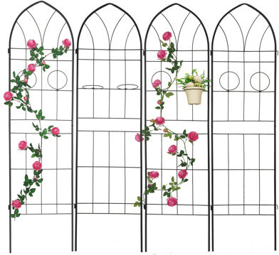 Latitude Run 4 Metal Outdoor Trellis 78.7\
