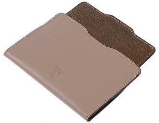 Hiva Atelier Double Card Holder Sand & Metallic Brown