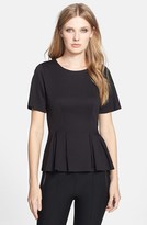 Thumbnail for your product : Rebecca Taylor Short Sleeve Peplum Jersey Top