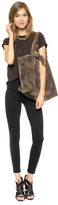 Thumbnail for your product : David Lerner Tuxedo Leggings with Faux Leather