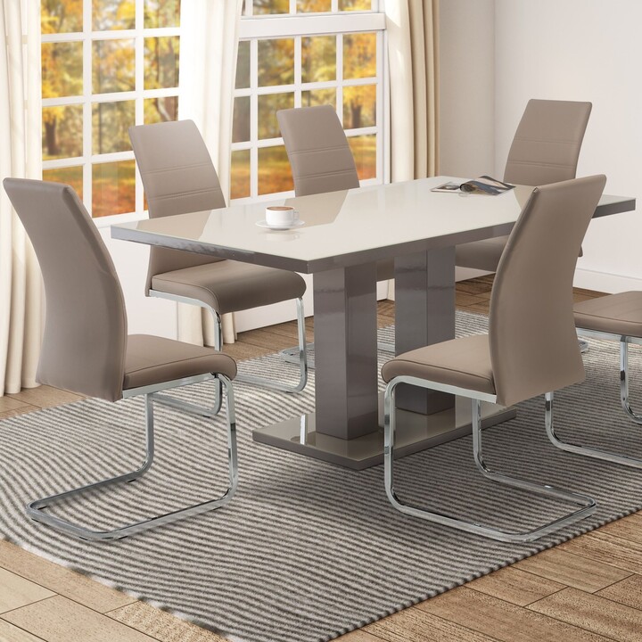 Dunelm Riley 1.6m Dining Table Latte (Brown) - ShopStyle