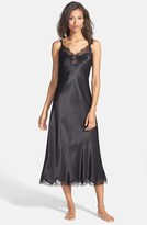 Thumbnail for your product : Oscar de la Renta 'Lace Refinement' Satin Nightgown