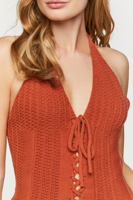crochet halter top forever 21