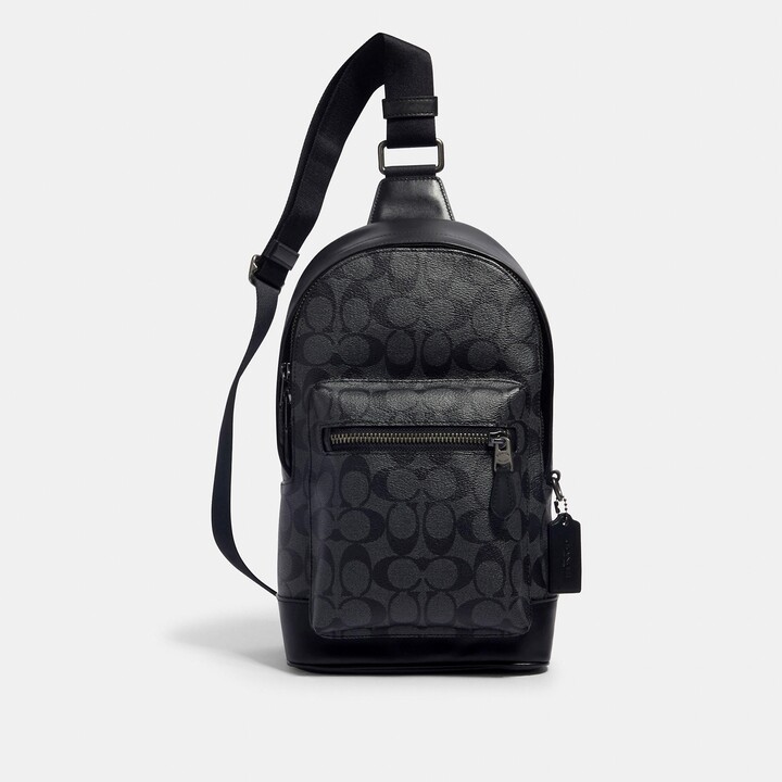 Coach Outlet West Pack In Signature Canvas - ShopStyle Backpacks