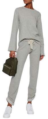 Monrow Ruched Cotton-Blend Terry Trackpants