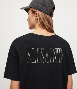 AllSaints Stud Mini T-Shirt Dress