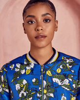 Thumbnail for your product : Ted Baker Blue floral bomber jacket