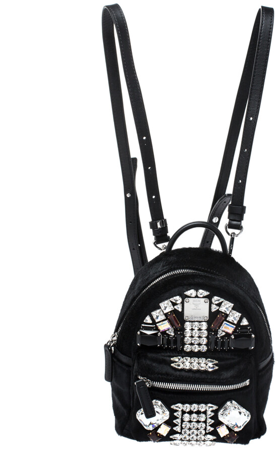 mcm x mini backpack black