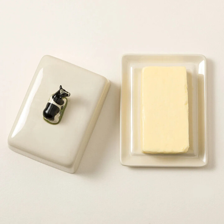 Uncommon Goods Cow Butter Dish by KA&F Group LLC
