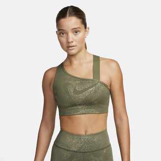 Nike Women's Swoosh Medium-Support Padded Sports Bra - Luminous Green