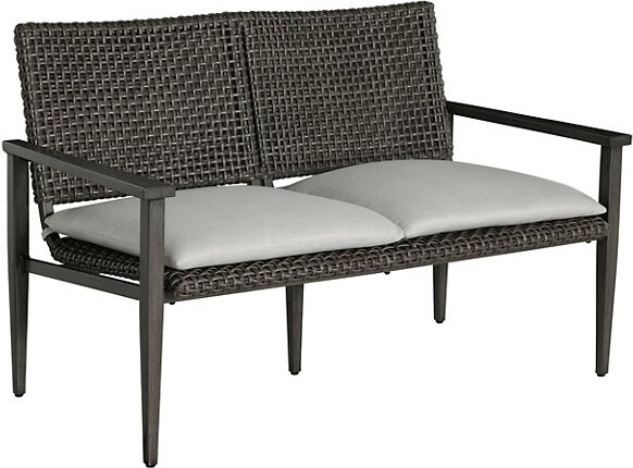 Summer Classics Harbor Outdoor Loveseat in Blue