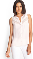 Thumbnail for your product : Forever 21 Crochet Lace Shirt