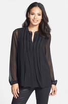 Thumbnail for your product : Elie Tahari 'Gracie' Embellished Silk Blouse