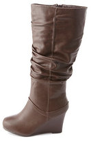 Thumbnail for your product : Bamboo Slouchy Wedge Boots