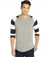 Thumbnail for your product : Cohesive heather grey cotton knit 'Maul' crewneck 3/4 sleeve tee