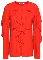 Thumbnail for your product : Roberto Cavalli Ruffled Silk-blend Blouse