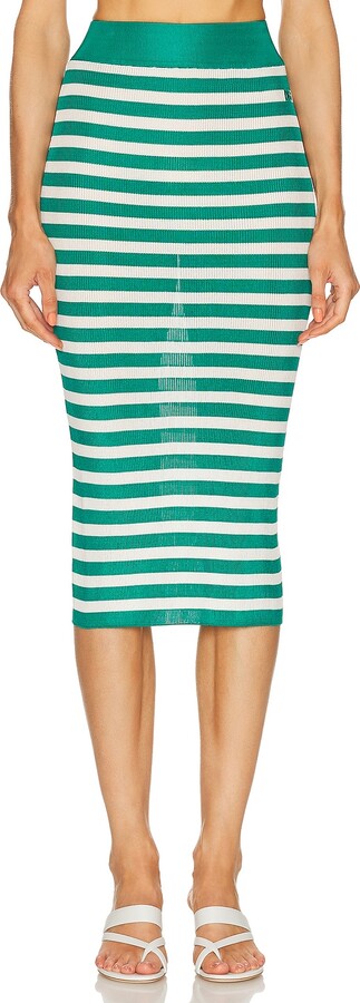 Dolce & Gabbana Midi Skirt in Green