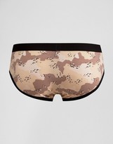 Thumbnail for your product : ASOS Briefs With Camo Print 3 Pack