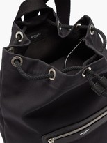 Thumbnail for your product : Saint Laurent Drawstring-top Canvas Backpack - Black