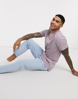 Thumbnail for your product : ASOS DESIGN longline T-shirt with side splits in grey