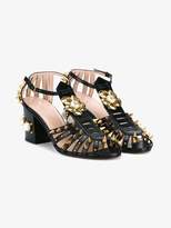Gucci Black studded 80 Leather sandals