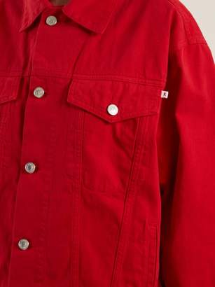 Katharine Hamnett Ted Oversized Denim Jacket - Womens - Red