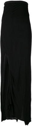 Rick Owens Lilies maxi slit-detail skirt