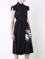 Thumbnail for your product : Victoria Beckham asymmetric pleat patch skirt