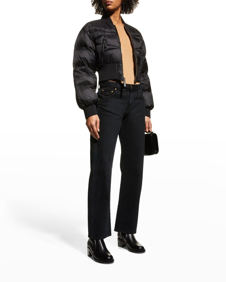 Crop Puffer Jacket Black | Shop the world's largest collection of 