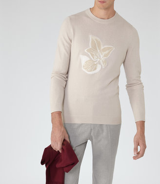 Reiss Kew Embroidered Jumper