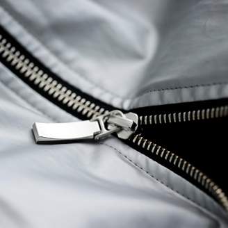 McVERDI - Silver Coat With Long Zipper