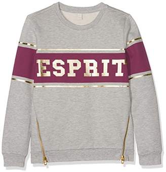 Esprit Girl's RK15055 Sweatshirt, (Light Heather Grey 221), (Size: )