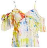 Thumbnail for your product : Tanya Taylor Tavia Cold Shoulder Tie-Dye Top