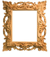 Thumbnail for your product : Hand Carved Solid Wood Frame