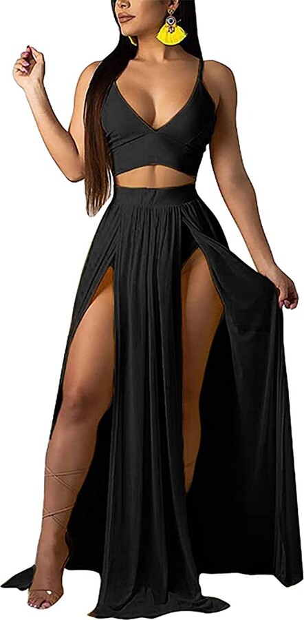 womens black maxi dress