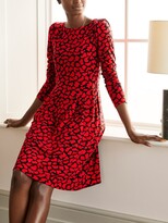 Thumbnail for your product : Boden Francesca Printed Jersey Dress, Red Brush