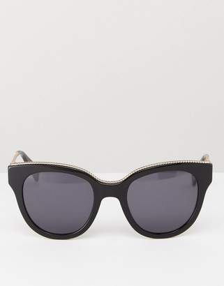 Marc Jacobs Cat Eye Sunglasses In Black