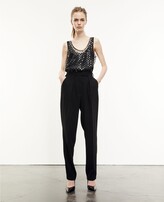 Thumbnail for your product : The Kooples Black crepe suit pants with darts