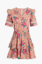 Thumbnail for your product : Walter Baker Ivette floral-print broderie anglaise cotton mini dress