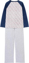 Thumbnail for your product : Petit Bateau Two-piece velvet pyjamas