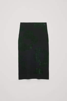 COS CHENILLE-PATTERN KNIT SKIRT