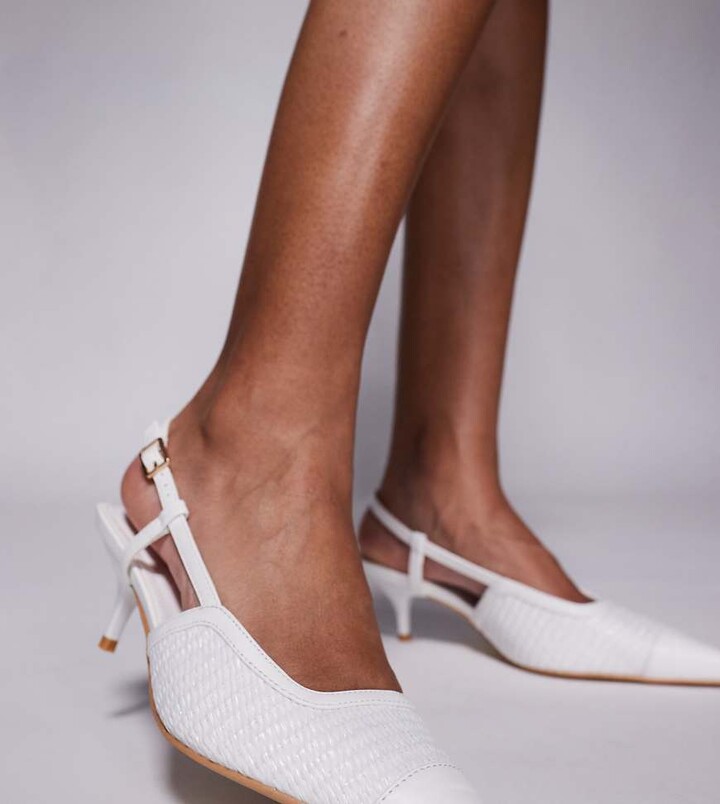 Heel Sandals Unisa Rexxa Sandal White Kitten Heels ShopStyle