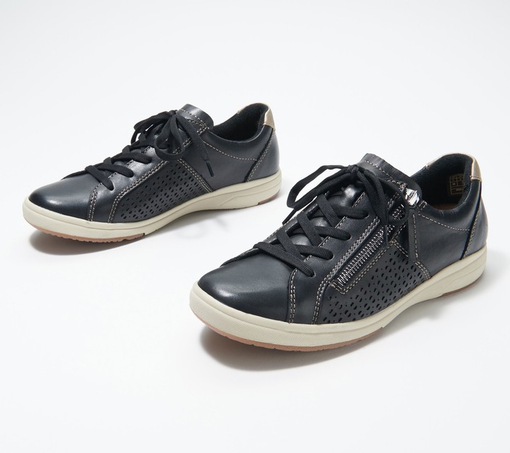 Earth Origins LaceUp Leather Sneaker Eclipse Etta ShopStyle Flats