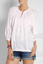 Thumbnail for your product : Melissa Odabash Ange embellished voile top