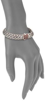 John Hardy Classic Chain Red Sapphire & Sterling Silver Large Bracelet