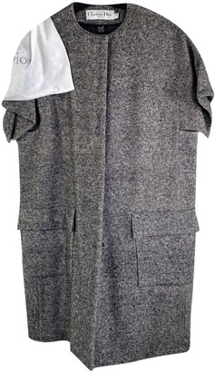 Christian Dior Grey Wool Coat for Women