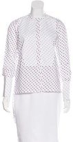 Thumbnail for your product : Celine Textured Button-Up Blouse