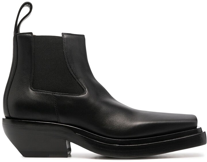 forvisning Bærbar vagabond Bottega Veneta Lean leather ankle boots - ShopStyle